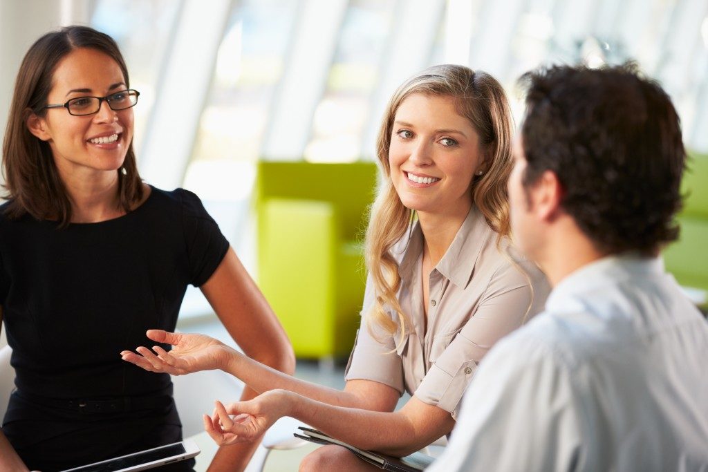 Colleagues in a meeting