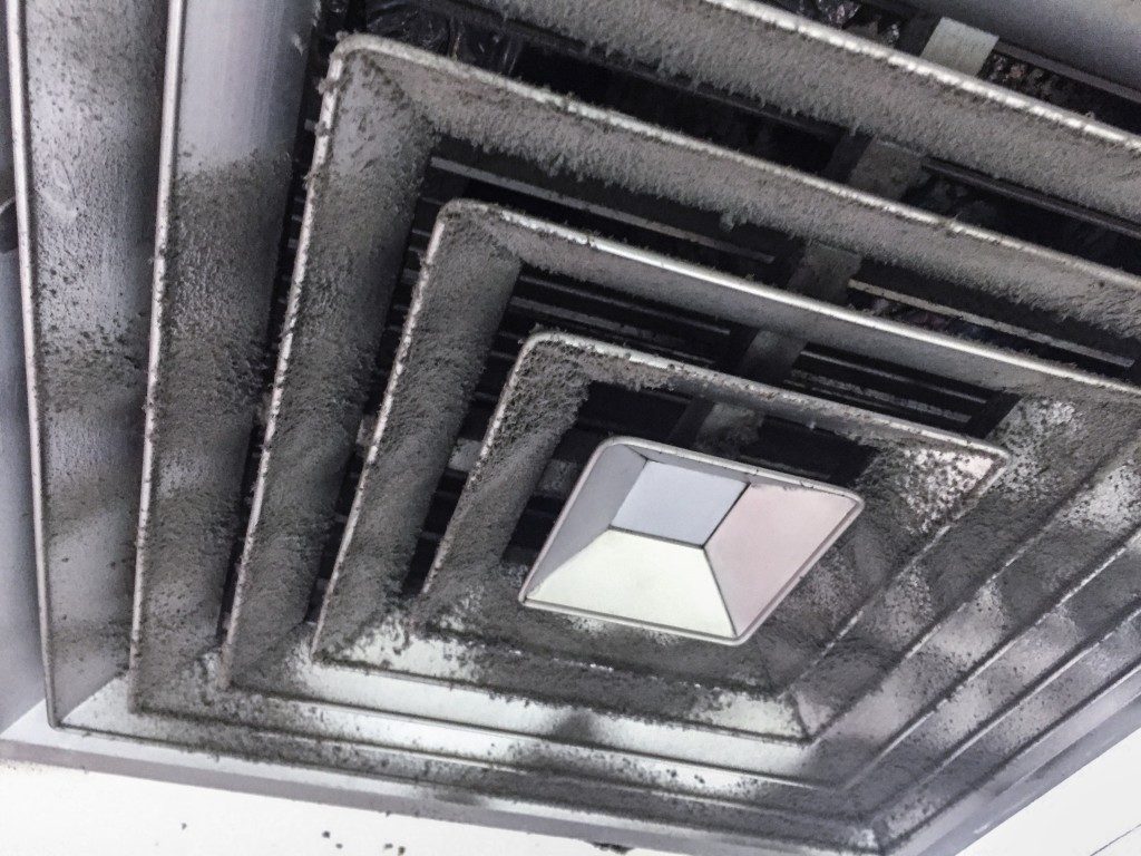 dirty air duct